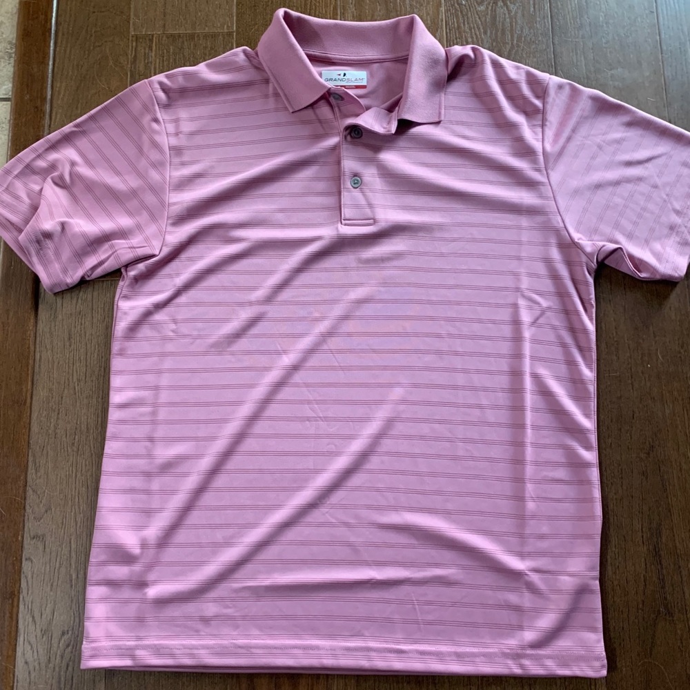 Pink Grand Slam Golf Polo